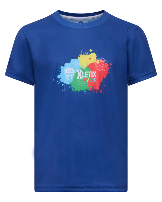 XLETIX Kids Sportshirt eco blau
