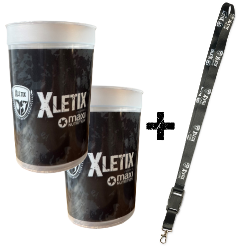 XLETIX Schlüsselband + 2x Becher
