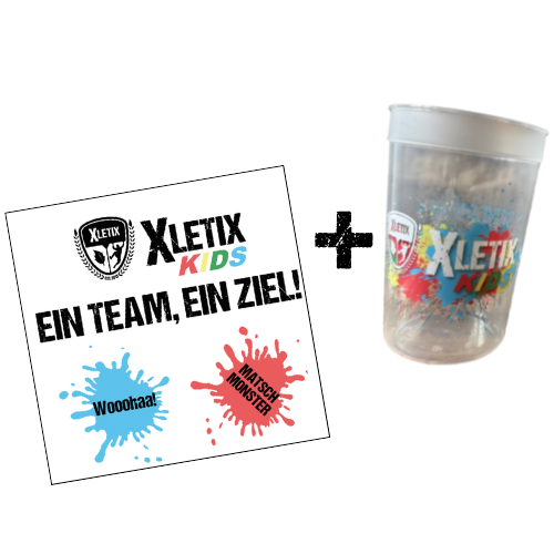 XLETIX Kids Tattoo + Becher
