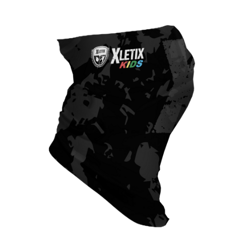 XLETIX Kids Multifunktionstuch schwarz camo eco